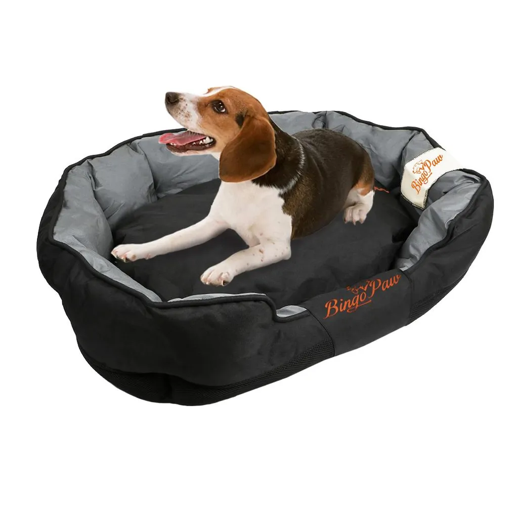 FATIVO Cuccia per cani e gatti con imbottitura spessa: robusto cuscino per cani, cesta per cani, cuccia per animali domestici, rivestimento sfoderabile e lavabile, misura: XL
