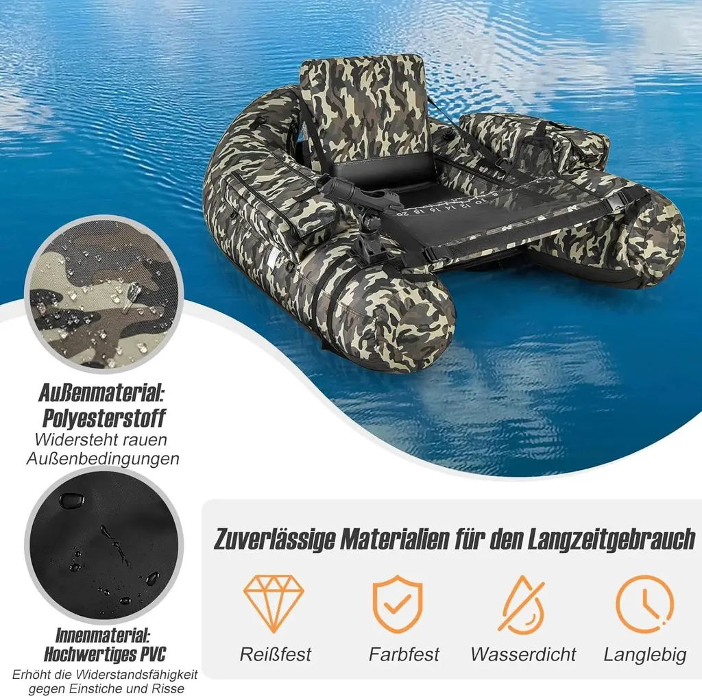 Float Tube de Pêche Gonflable - Idéal pour Lacs et Rivières - 3