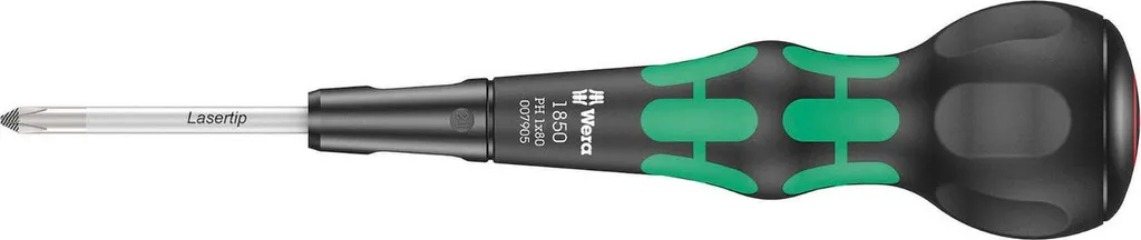Wera 1850 PH 1x80 Cacciavite Ergonomico: Forza e Comfort per Manutenzione