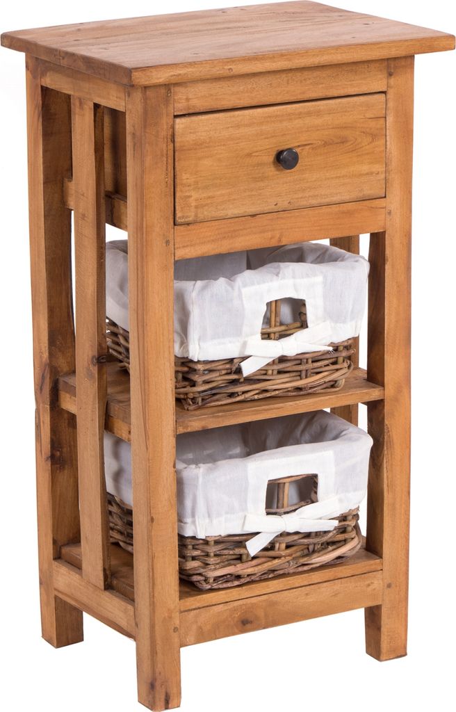 TELEFONTISCH "RATTAN 70" | 70x38x28cm (HxBxT), Mahagoni | Produktbild 