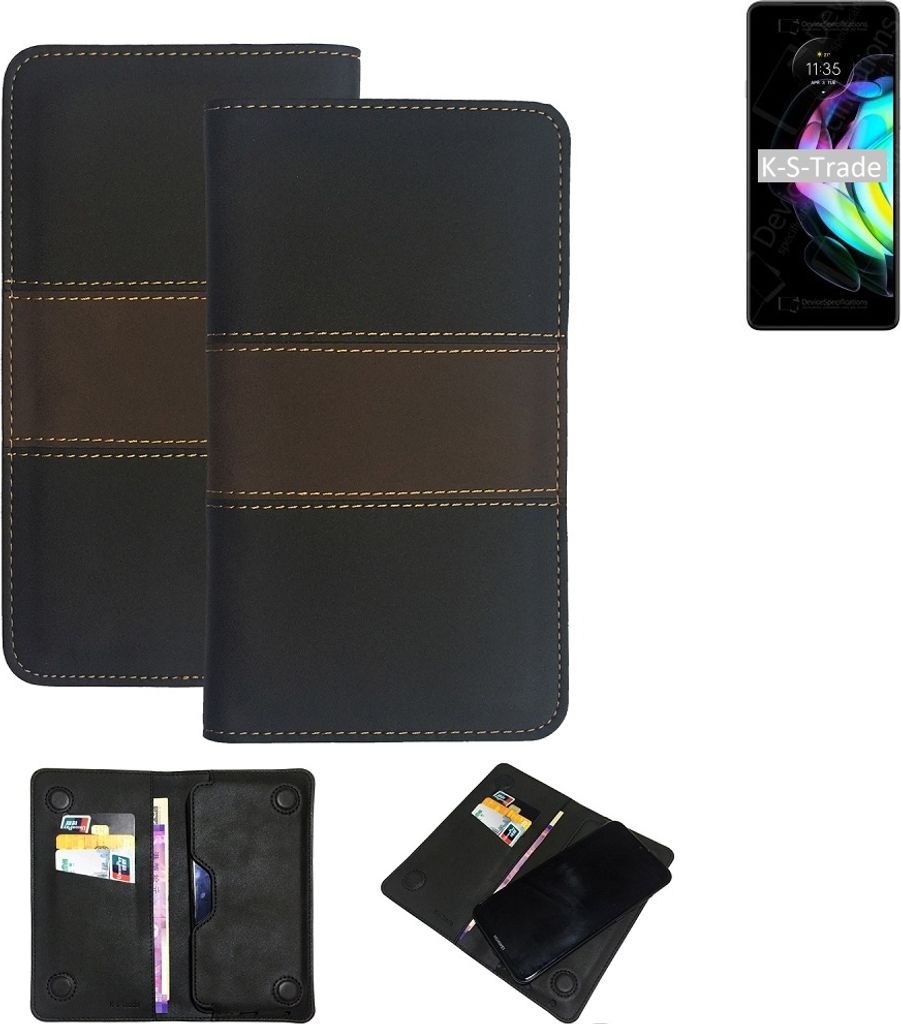 K-S-Trade Hülle Handyhülle kompatibel mit Motorola Edge 20 Schutzhülle Walletcase Bookstyle Tasche Schutz Case Handytasche Wallet Cover Kunstleder