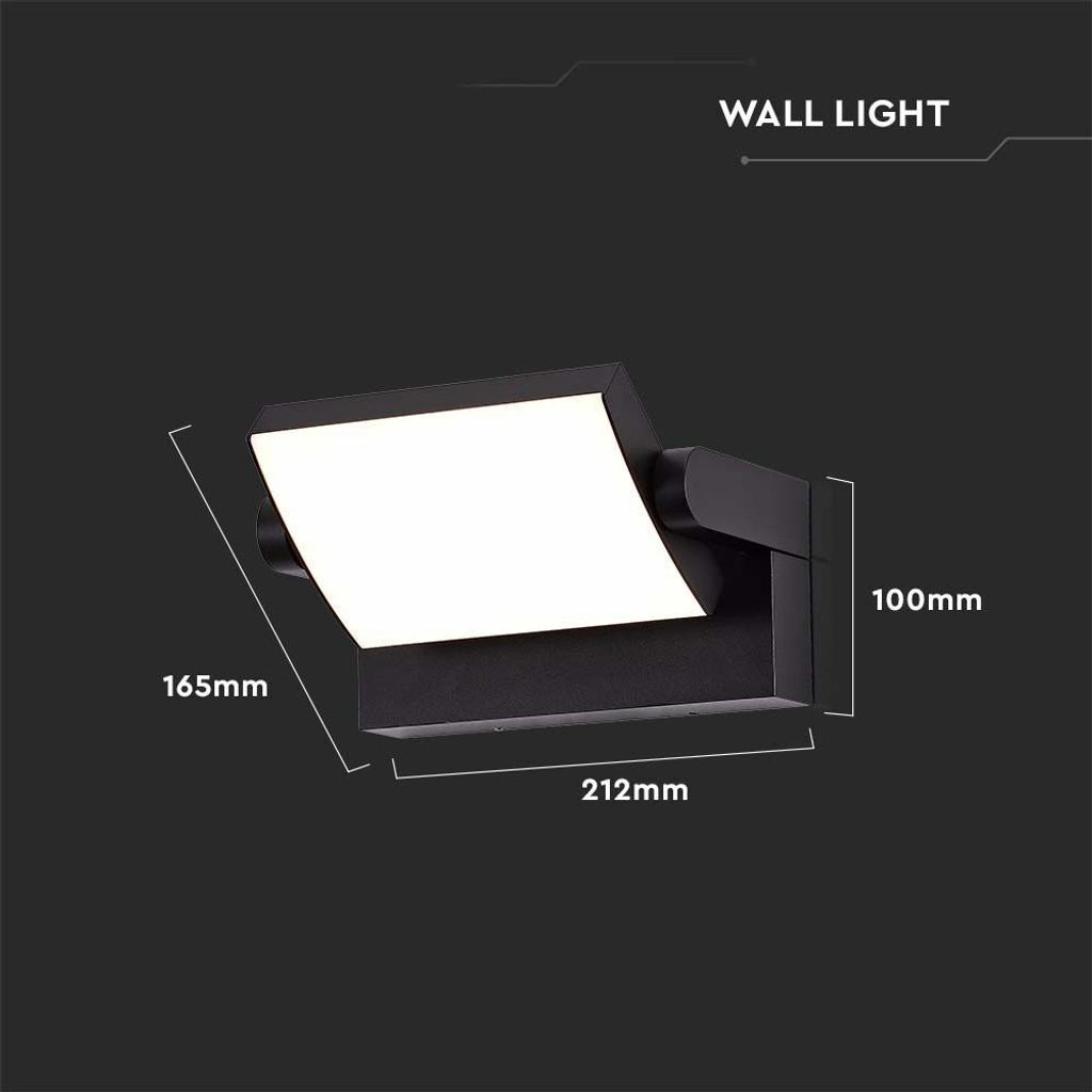 LED Solution Černé fasádní LED svítidlo náklopné 17W IP65 Obrázek produktu 9