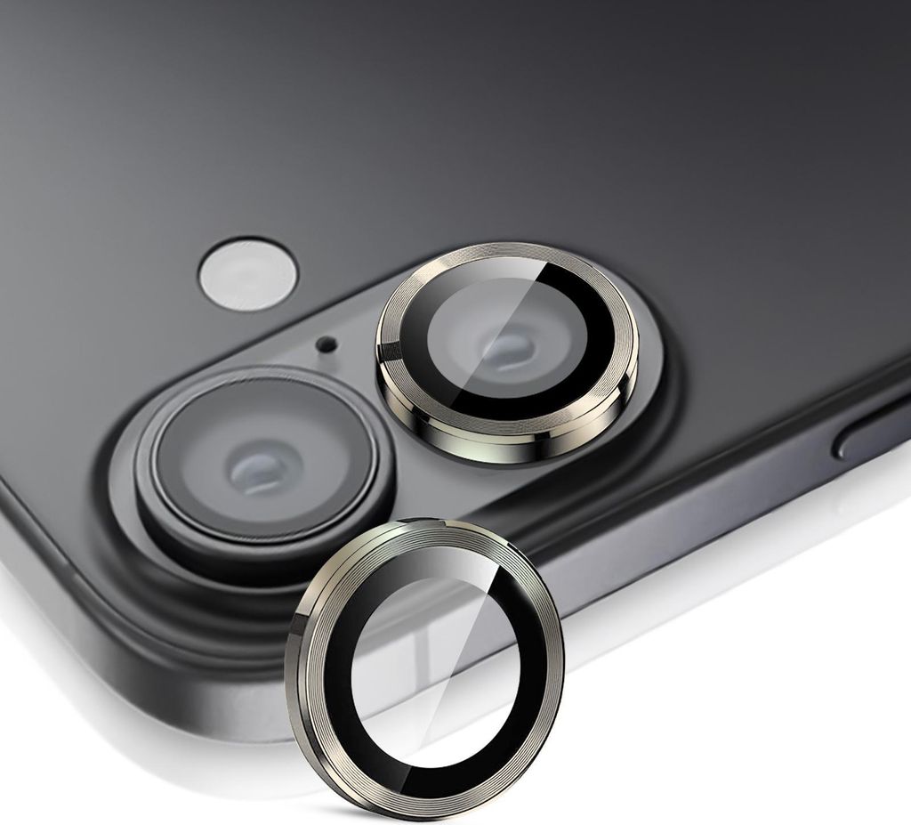 Kamera Linsenschutz Glas Set für Apple iPhone 17 Schutzglas Camera Linse Panzerfolie 9H Titan Grau