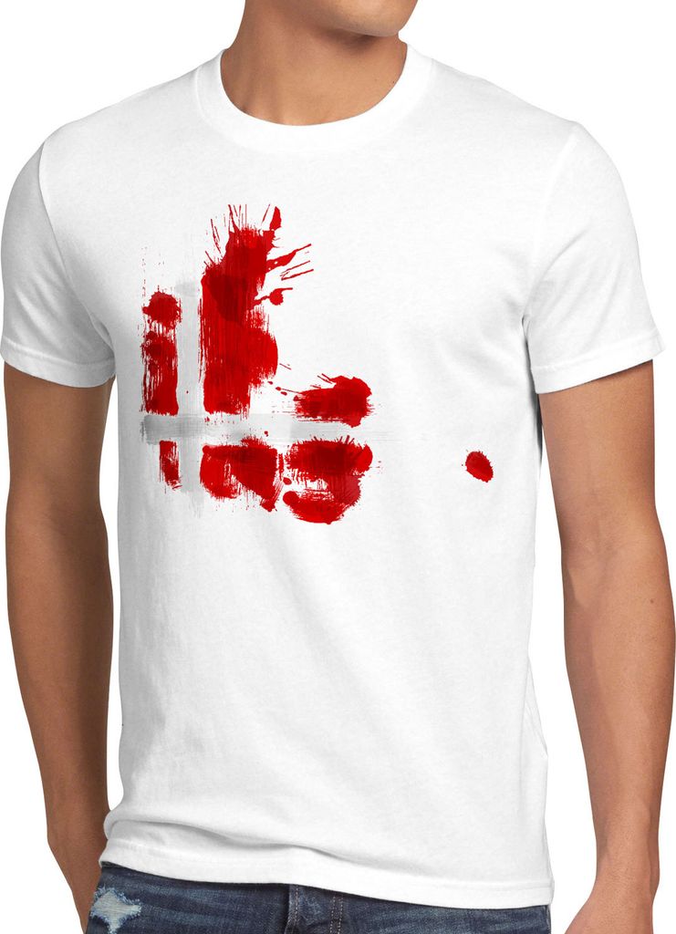 BaumwolleCloud Flagge Dänemark Herren T-Shirt Fußball Sport Denmark WM EM Fahne