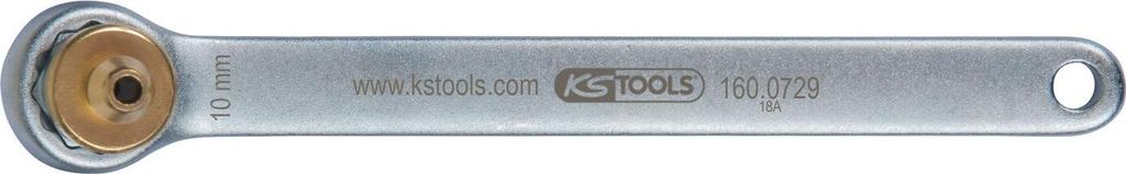 KS Tools Bremsen-Entlüftungsschlüssel, extra kurz, 10 mm, gold