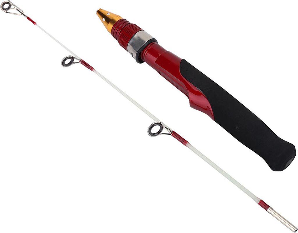 50cm Leichte Mini 2 Sektionen Winter Ice Solid Fishing Shrimp Rod Pole