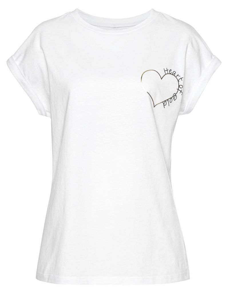 LASCANA T-Shirt weiß Größe 36/38 Produktbild 