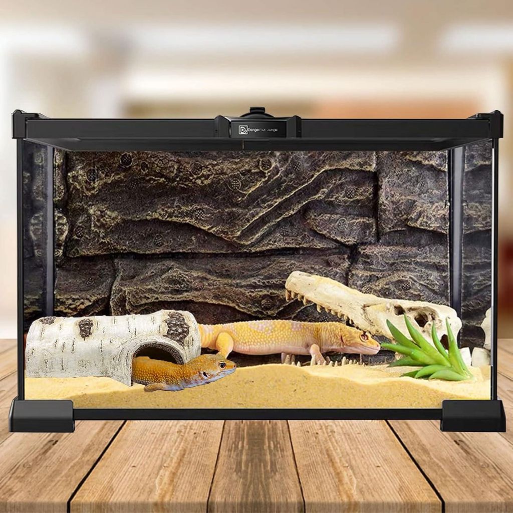 Grotten-Simulationsbaum Versteck für Reptilien - Schlange, Leopard, Gecko Terrarium Nachbildung Ornament Habitat Unterschlupf
