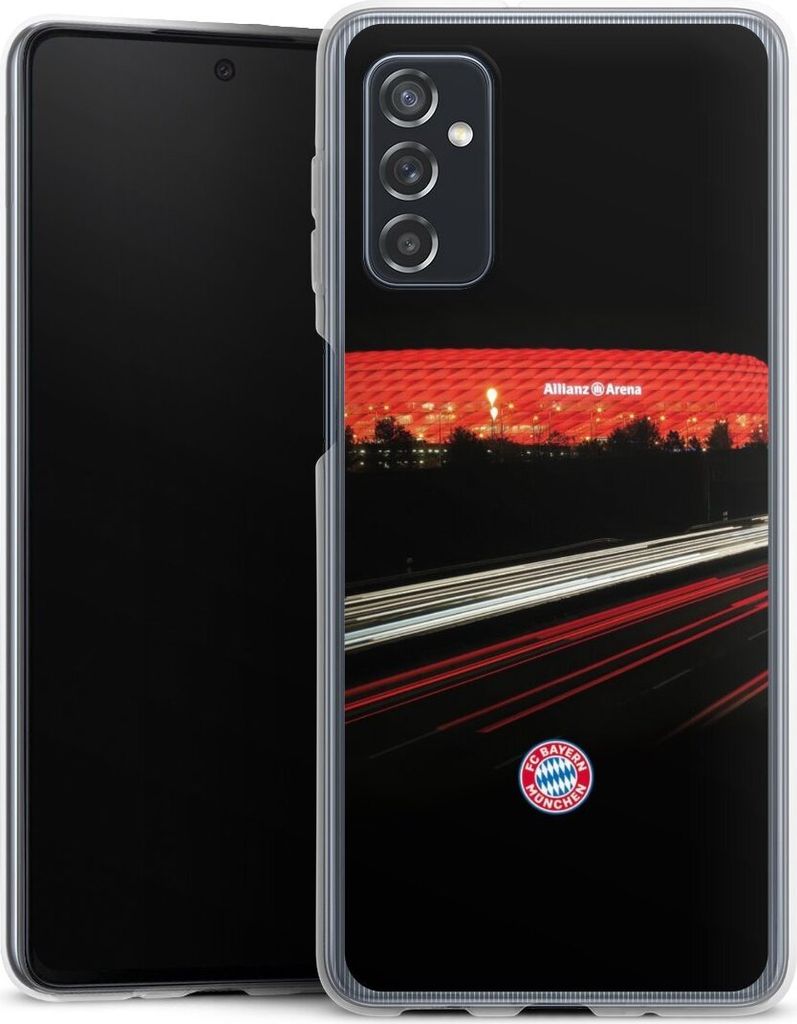 DeinDesign Handyhülle für Samsung Galaxy M52 5G Silikon Hülle Case Smartphone Schutzhülle FC Bayern München FCB Stadion