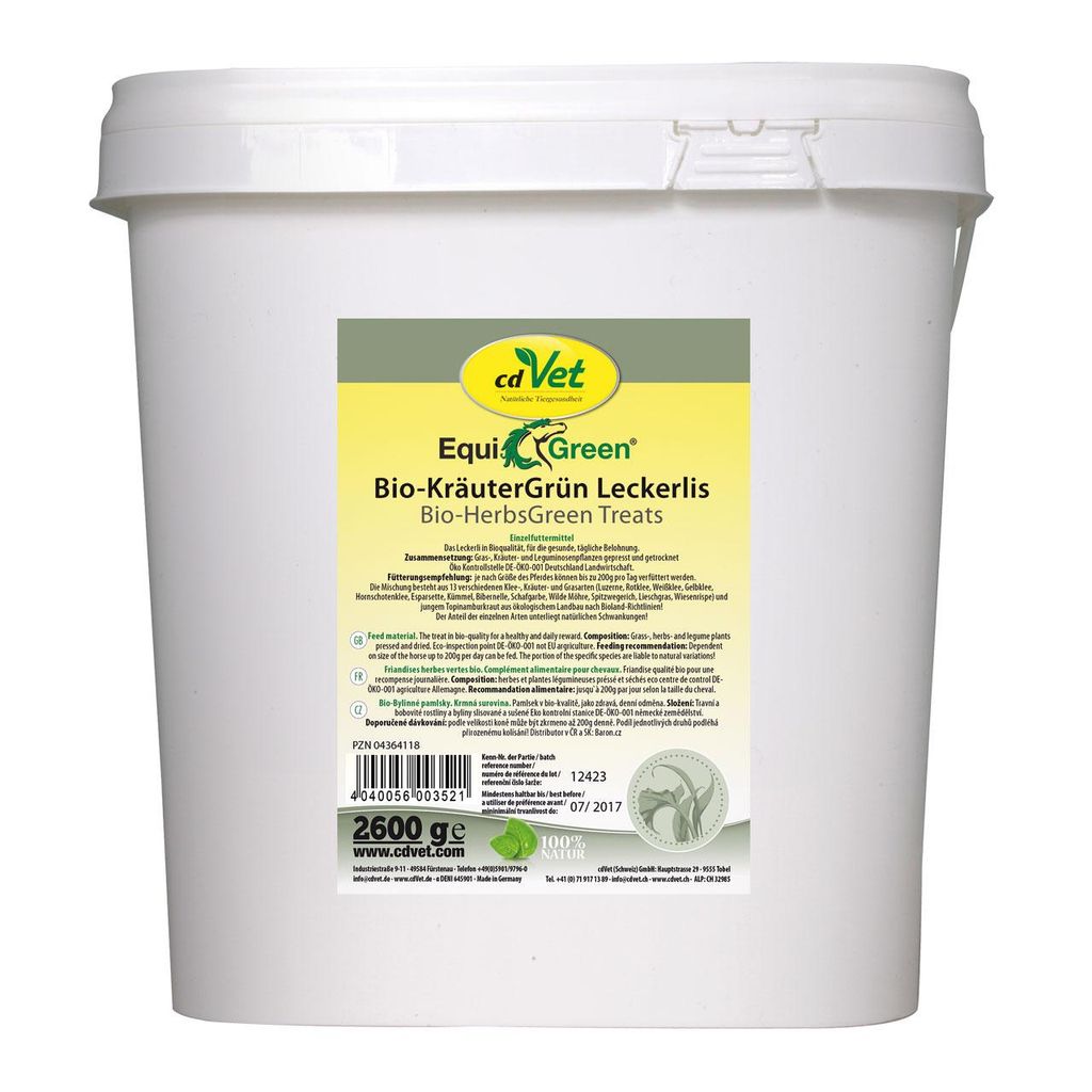2,6 kg EquiGreen -KräuterGrün Leckerlis