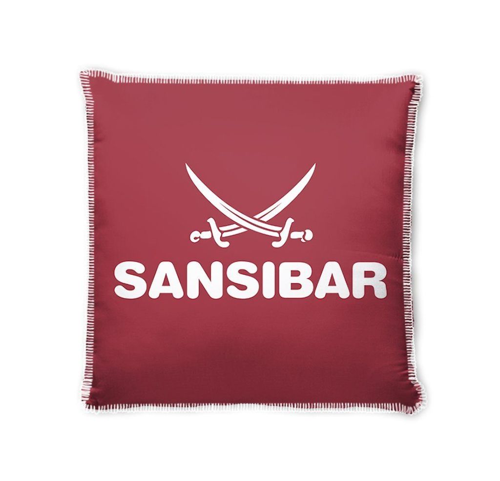Sansibar Jacquard Kissenhülle "Doubleface", 50x50 cm, rot Produktbild 3