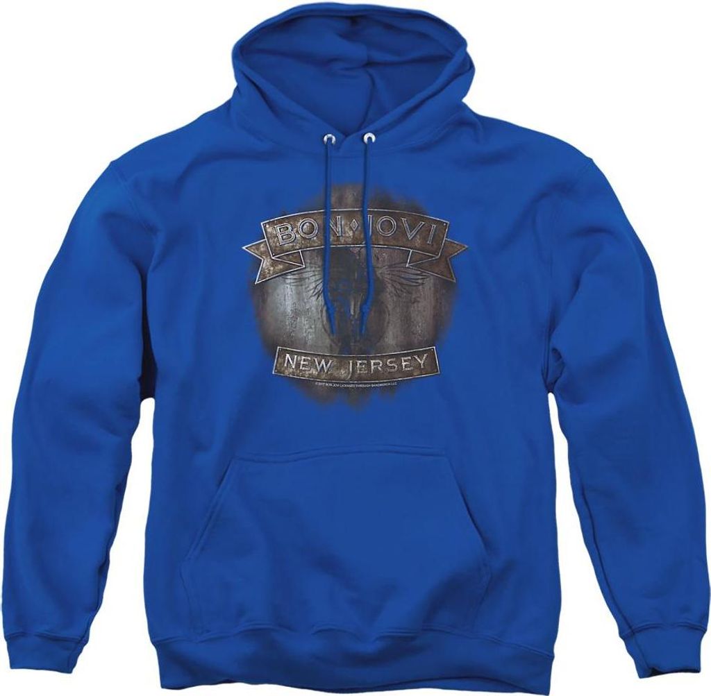 Bon Jovi - "New Jersey" Kapuzenpullover für Herren/Damen Uni TV20968 (S) (Königsblau)