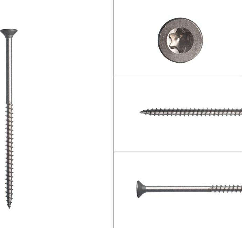 Spanplattenschrauben Edelstahl A2 5 x 100 mm Torx 25 - 200 Stück