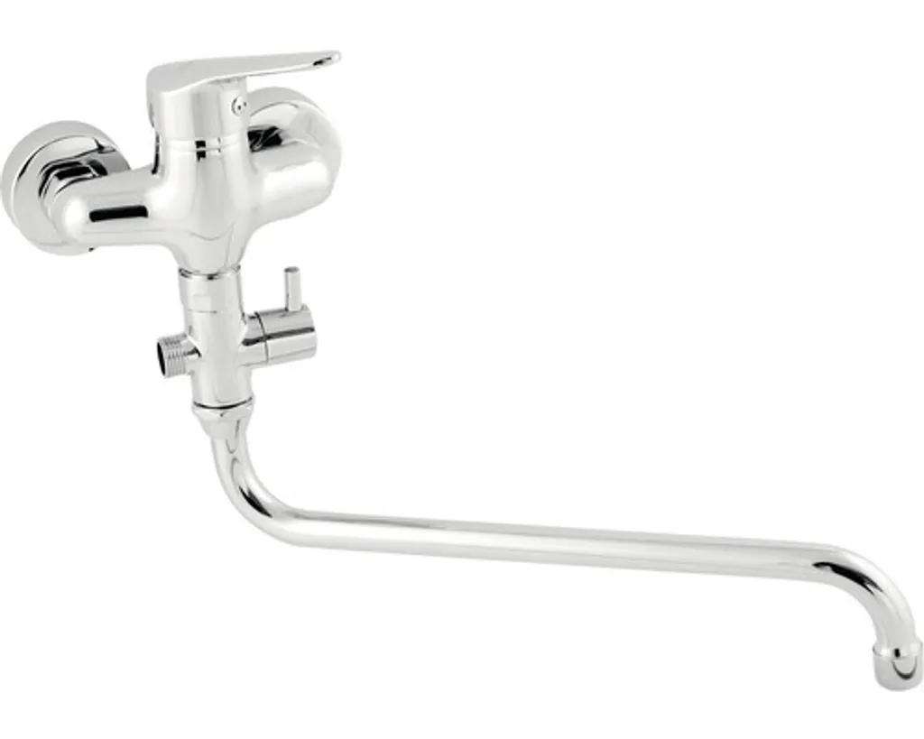Novaservis Titania Iris 94475/1,0 Miscelatore Lavabo Cromo a Muro 10cm