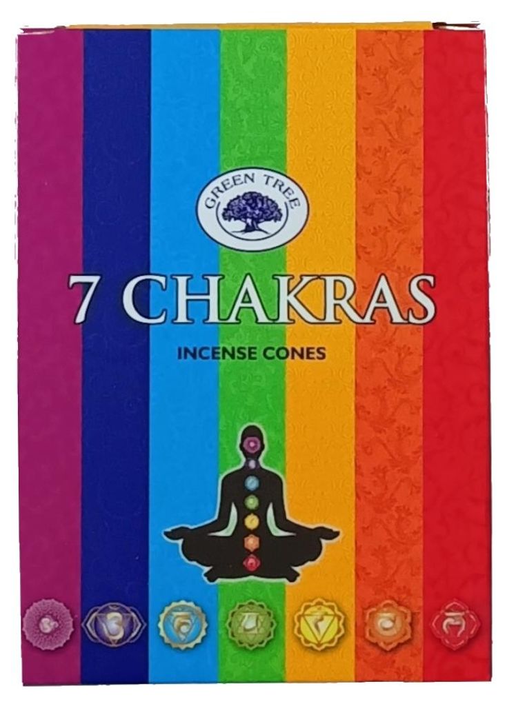 Green Tree Räucherkegel "7 Chakras" 10 Stk. Produktbild 
