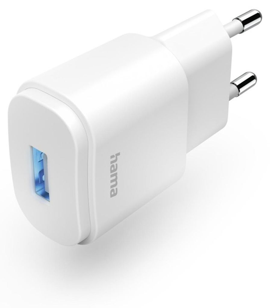 Hama Ladegerät USB-A, 6 W, Weiß Produktbild 