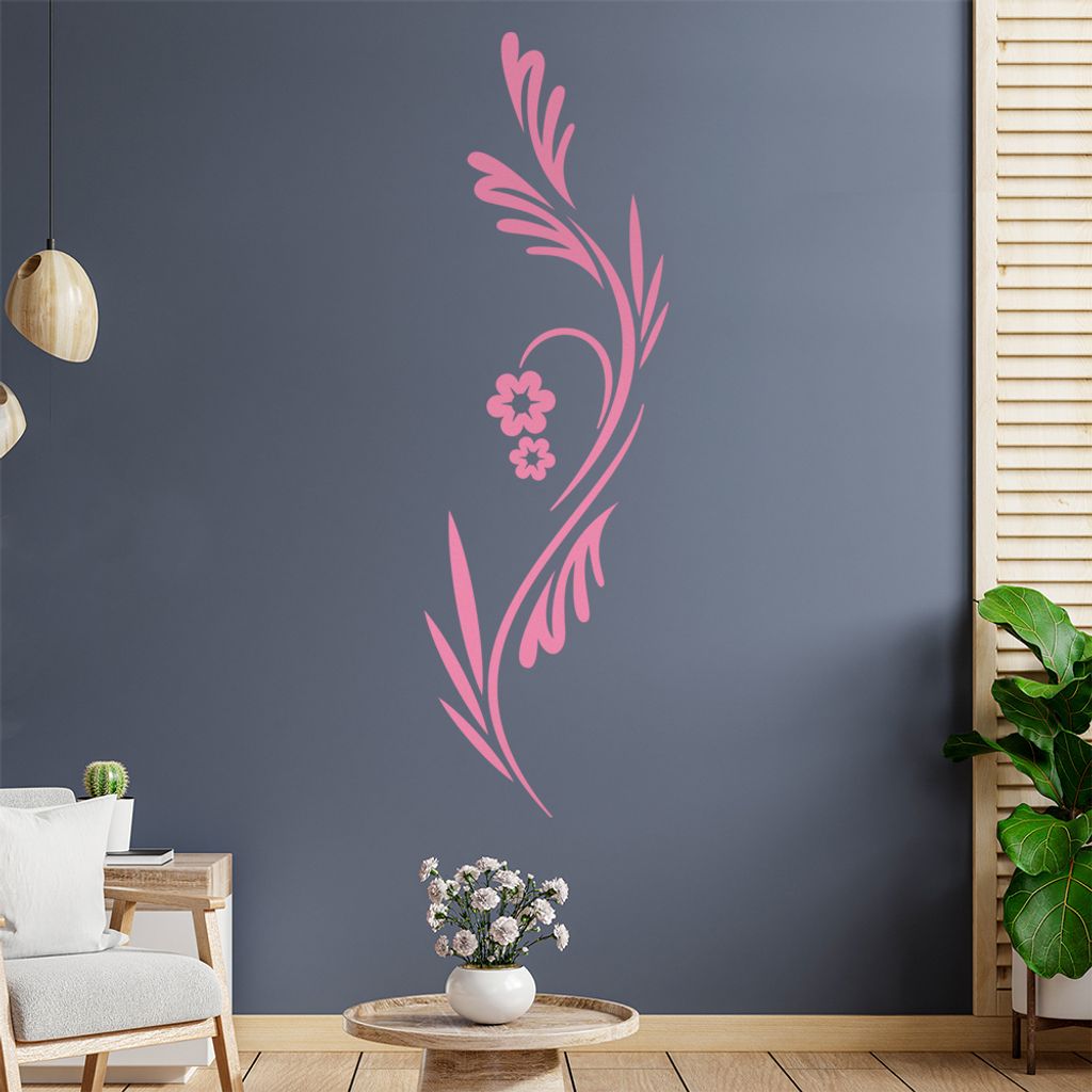 Blume - Bambus - Pflanze Wandtattoo in 6 Größen - Wandaufkleber Wall Sticker - Dekoration, Küche, Wohnzimmer, Schlafzimmer, Badezimmer