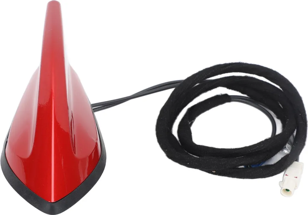 Antenna a pinna di squalo Antenna per segnali radio sul tetto ad alte prestazioni 282069033 per Kadjar HLA3 HLA6 HLNC HLMR Rosso - 2