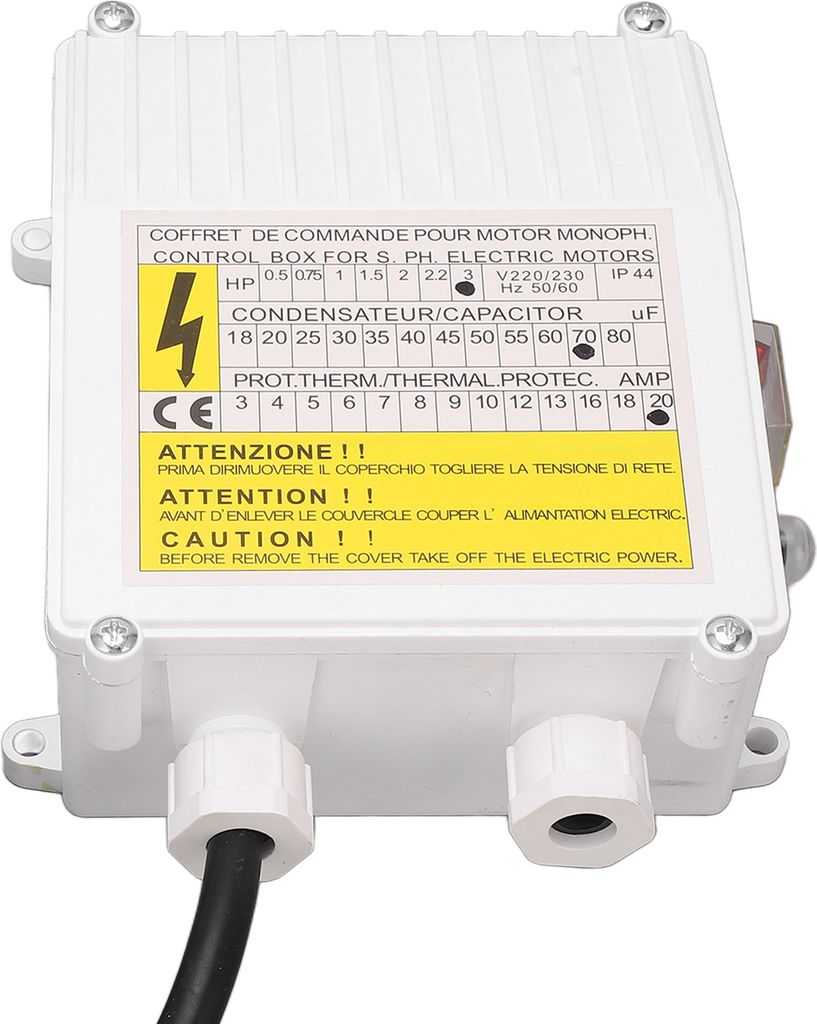 Ovládací skříň čerpadla pro hlubinné vrty Domácnost 3,0HP Obrázek produktu 