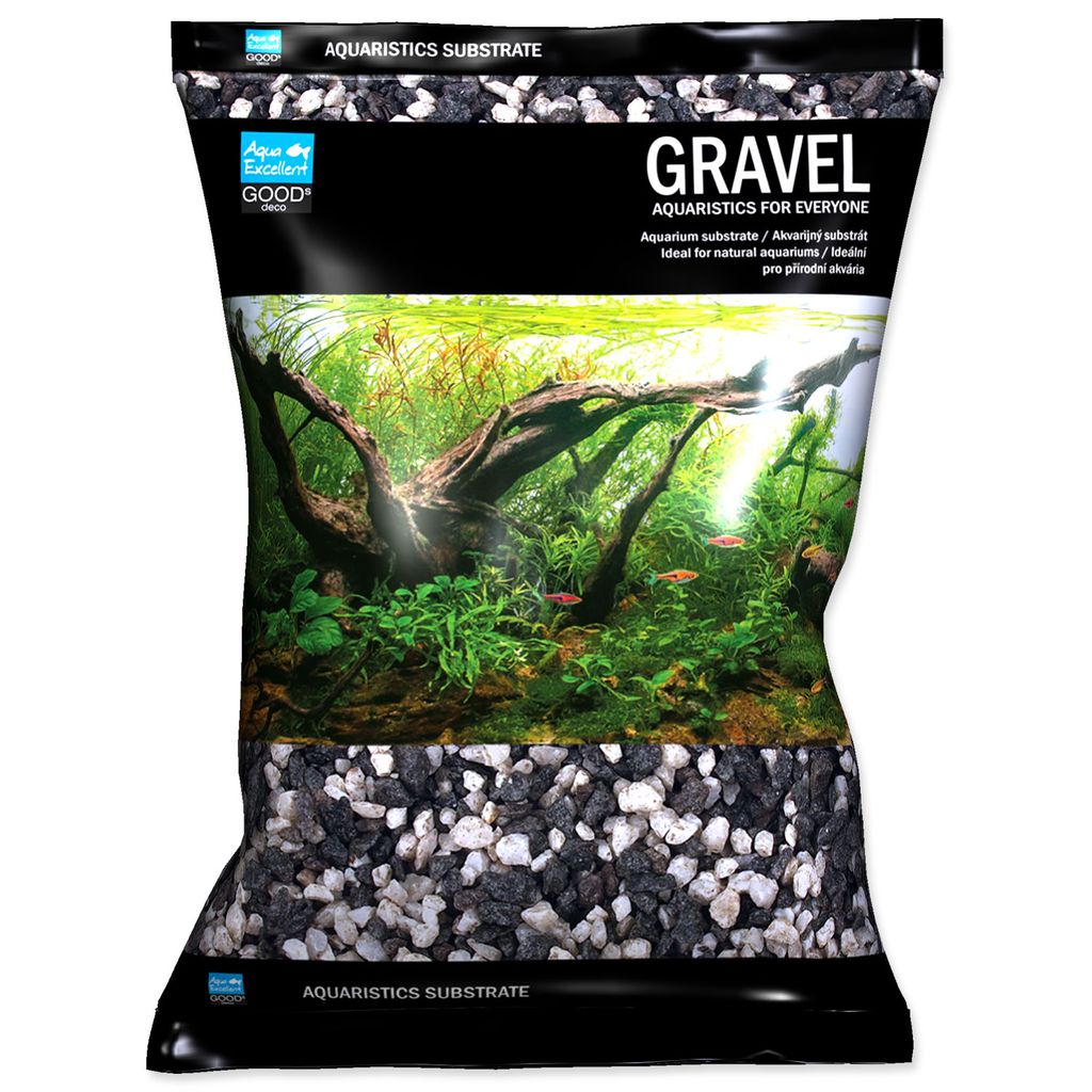 Dršť Aqua Excellent, zwart-wit, 4-8 mm, 3 kg Productafbeelding 