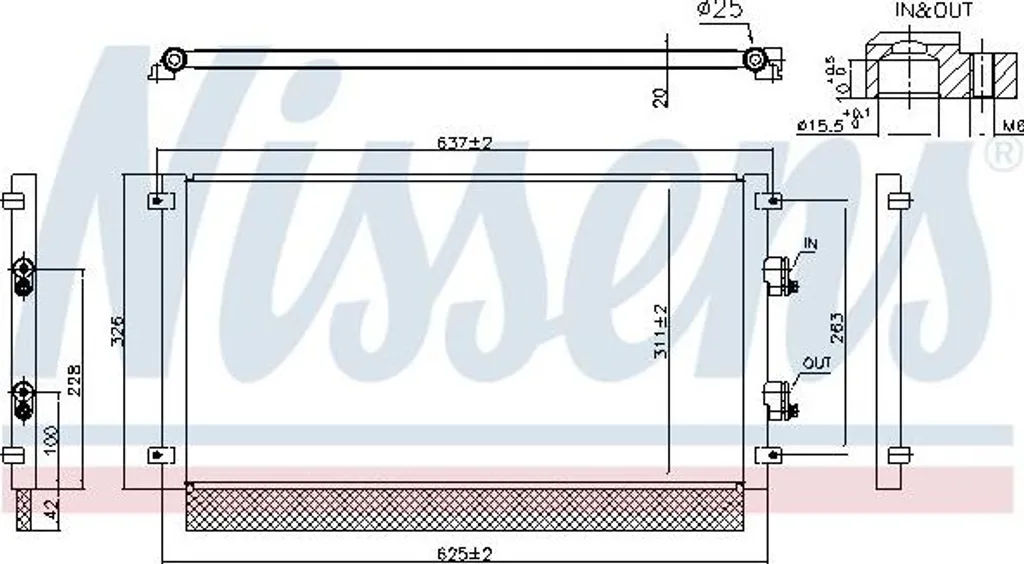 Solution fuite clim Leaf : Condenseur Nissens 941294 OE 921105SH0B fiable