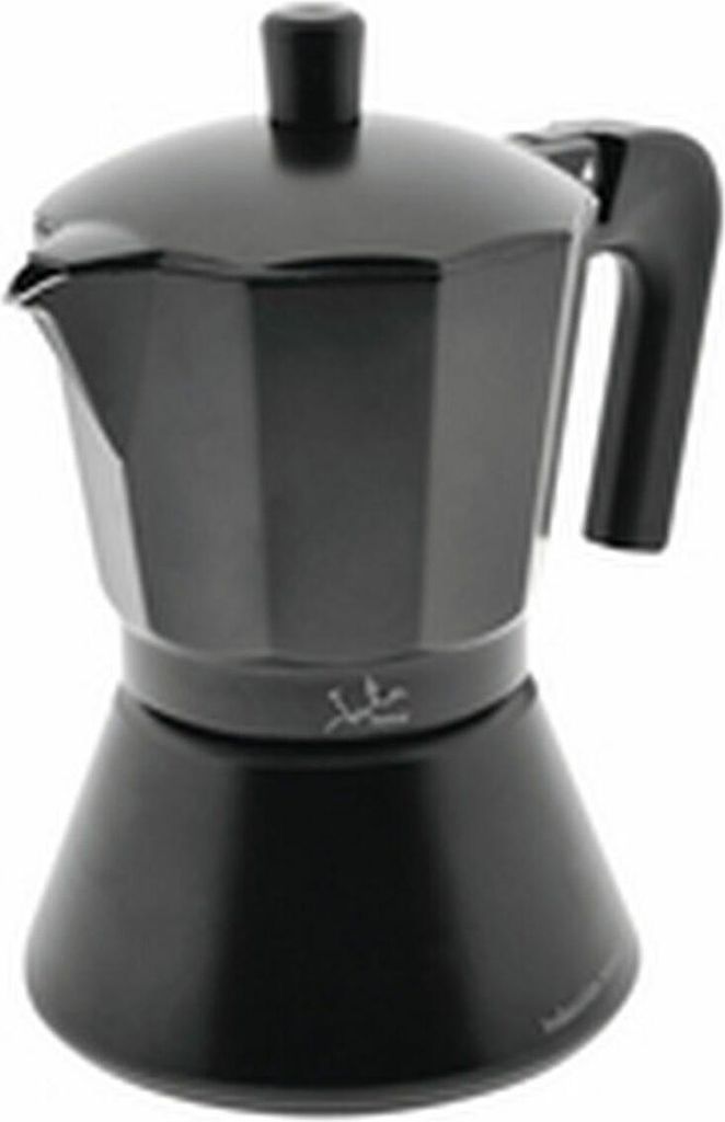 Italienische Kaffeemaschine JATA CFI6 Schwarz Aluminium 6 Tassen 1 L