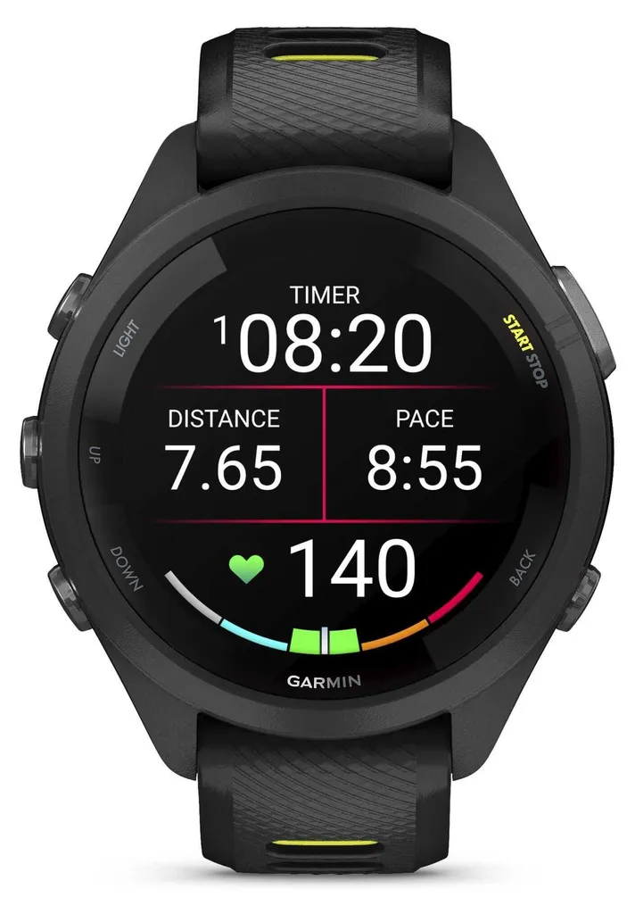 Montre de Sport Garmin Forerunner 265s Music Noire avec Écran Tactile