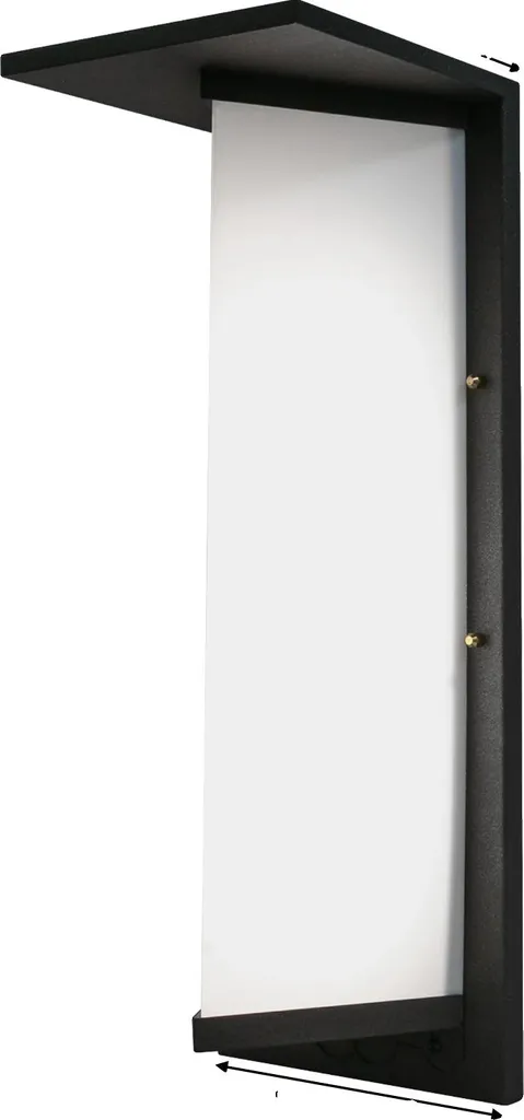 Applique murale design noir mat étanche IP55 branchement électrique