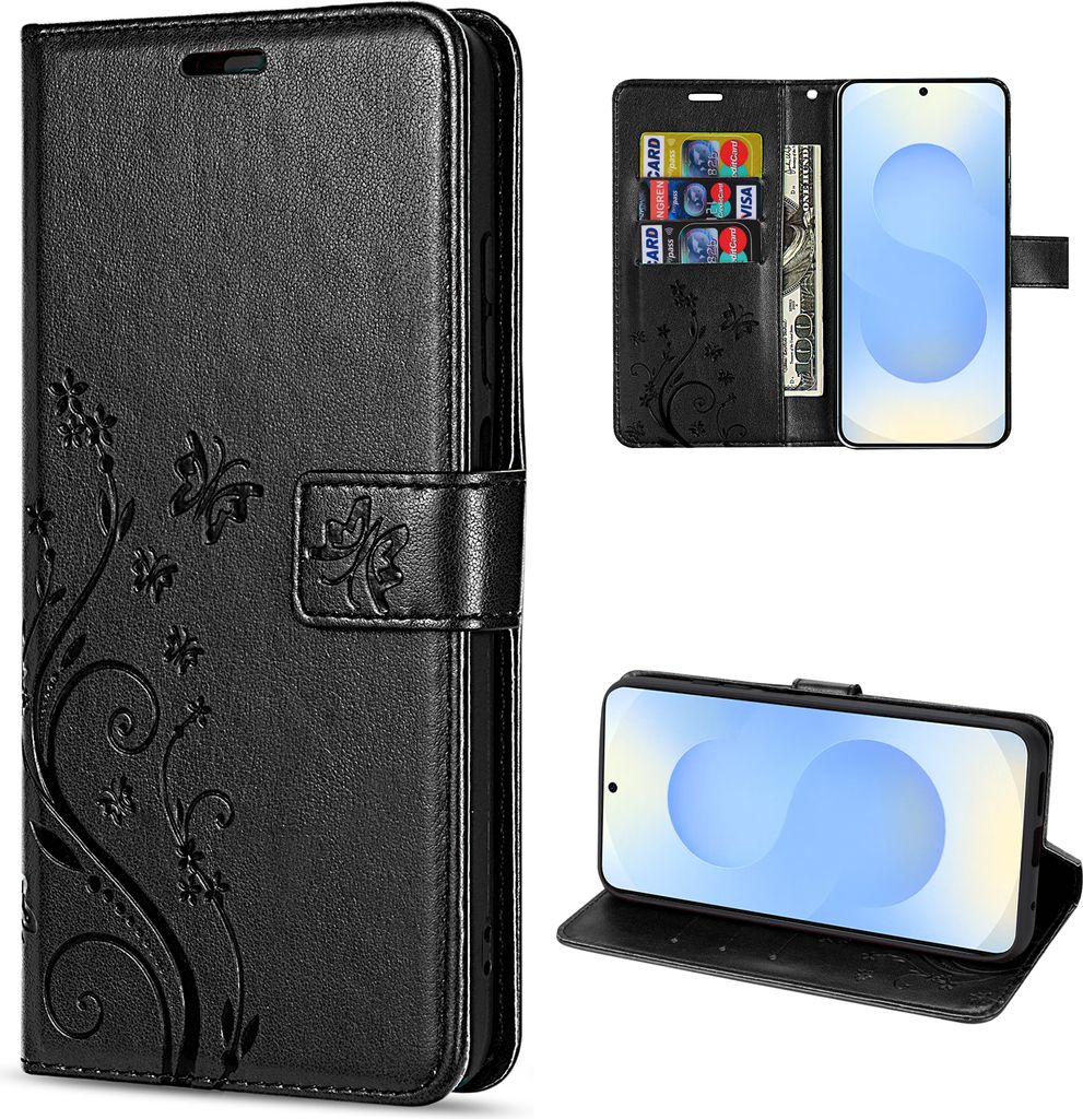 Hülle für Samsung Galaxy S25 Handyhülle Handy Tasche Wallet Produktbild 