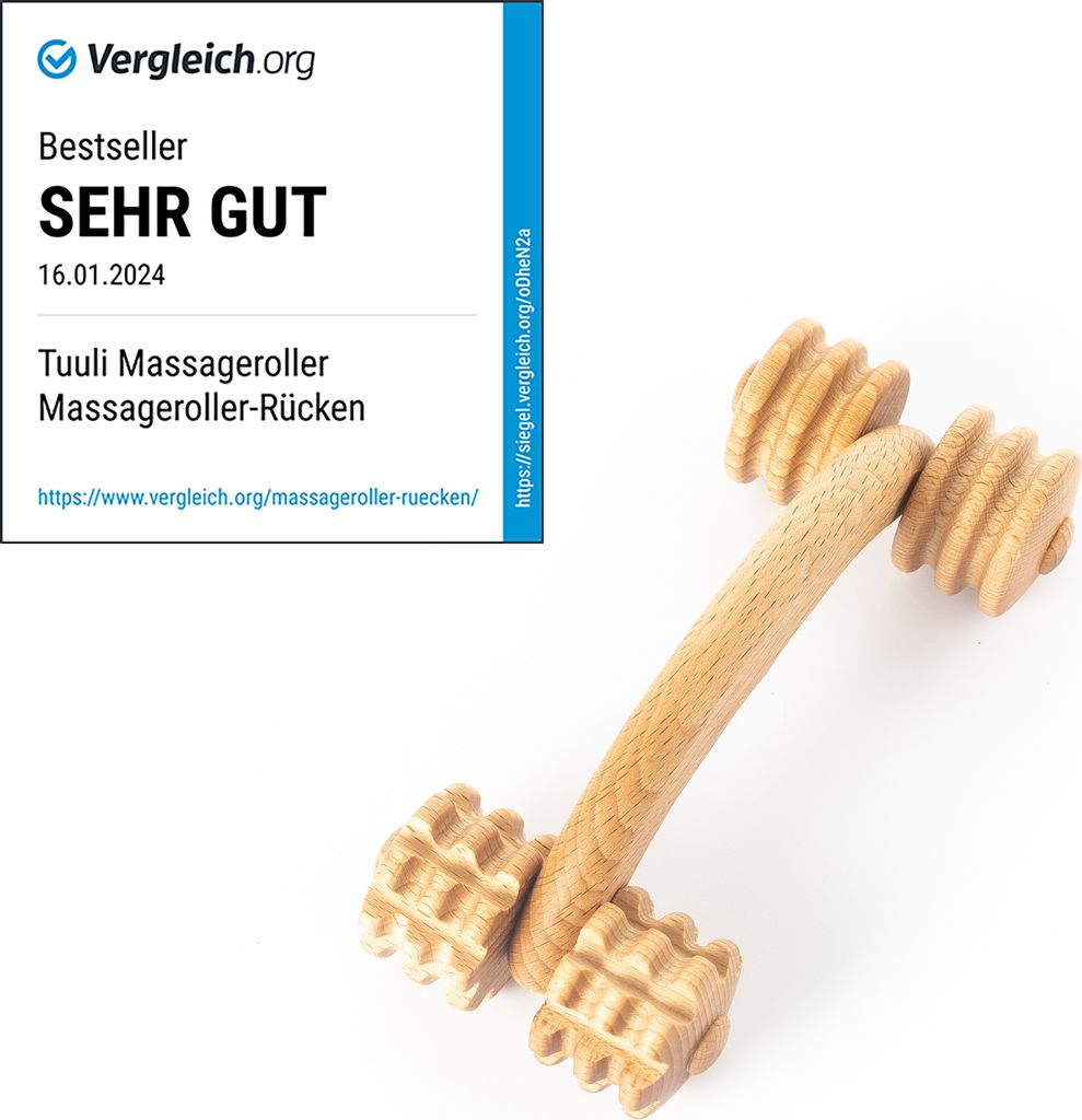 tuuli Massagegerät Rücken Nacken Schulter Massageroller Produktbild 