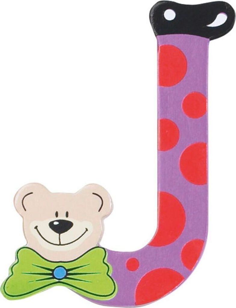 Playshoes Holzbuchstabe J - Bär OneSize
