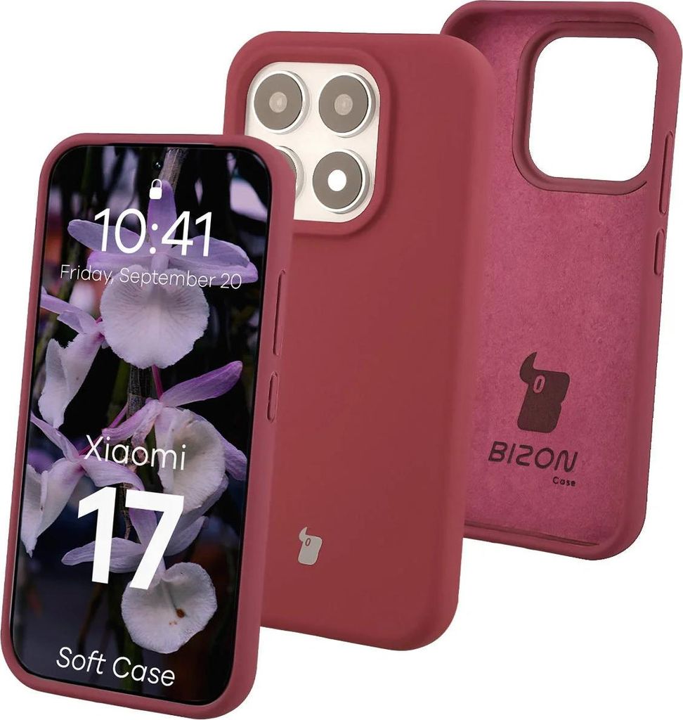 Silikon Handyhülle für Xiaomi 17, Bizon Soft Case, Produktbild 