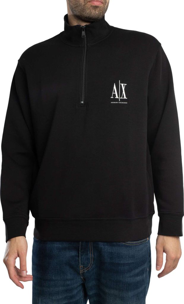 Armani Exchange Icon Project 1/4-Sweatshirt, Schwarz XL