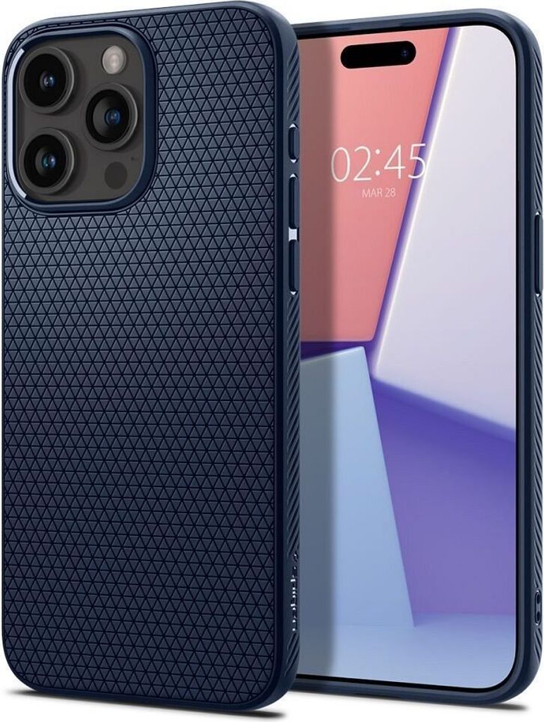 Spigen ACS06705, Cover, Apple, iPhone 15 Pro, 15,5 cm (6.1"), Navy