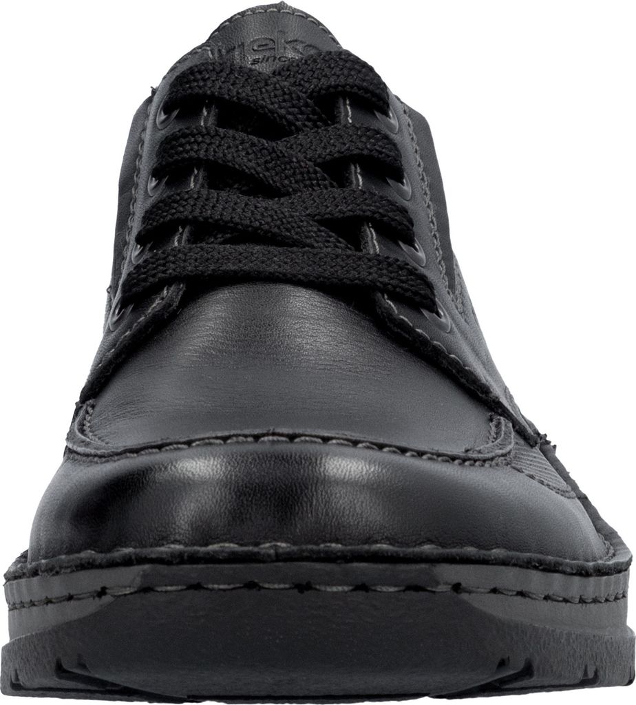 Rieker Herren Halbschuh Schnürschuh Stretcheinsatz Leder Produktbild 