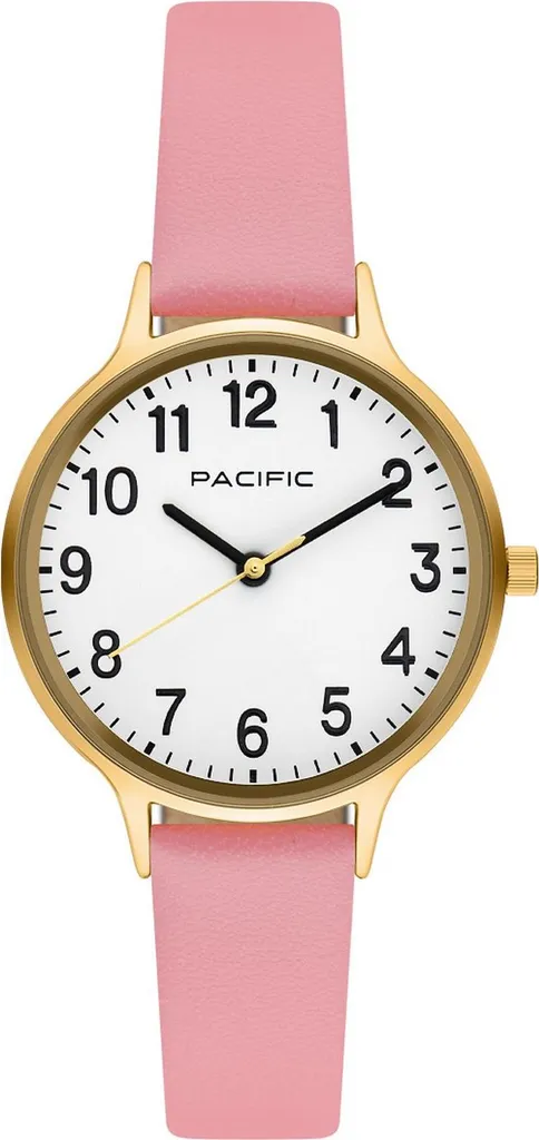 Montre Pacific Damen Rosa PC00811 : montre à quartz rose élégante