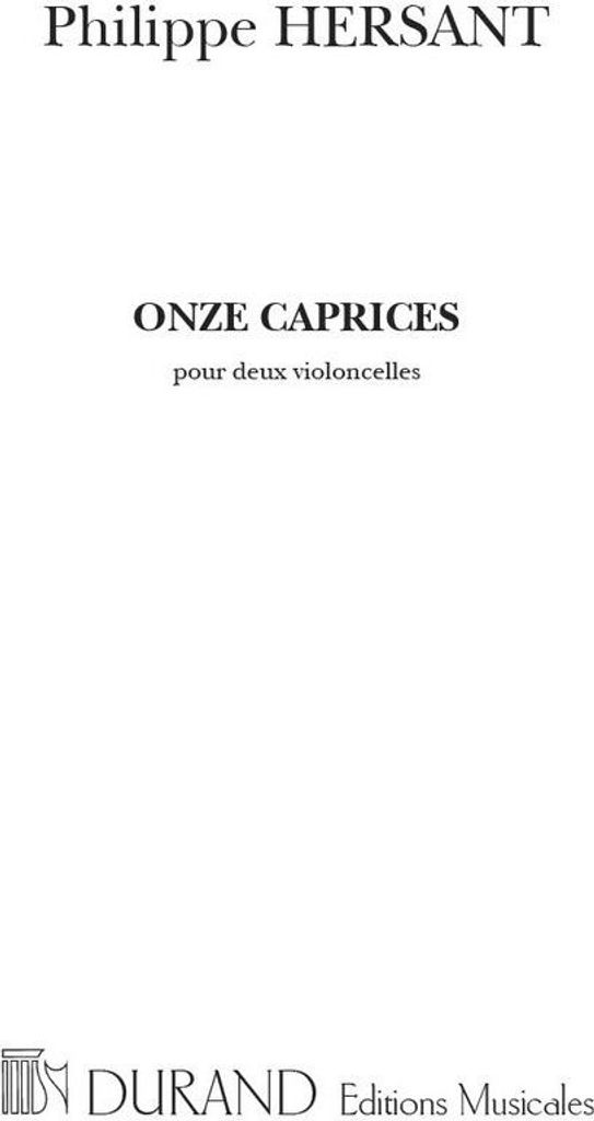 P. Hersant Onze Caprices 2 or more Violoncelli