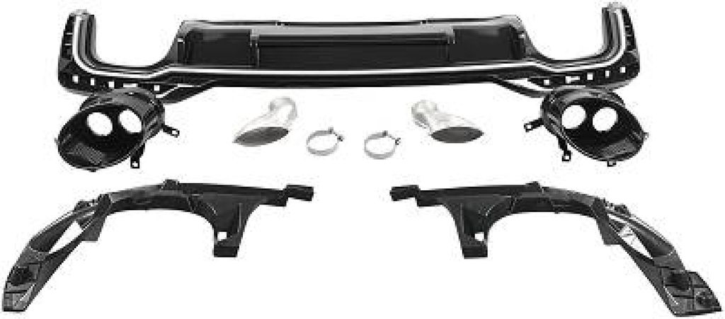 DIEDERICHS Heckdiffusor Heck-Diffusor 1020457 Hinten für AUDI A4 B9 Avant (8W5, 8WD) Kunststoff PP (Polypropylen)