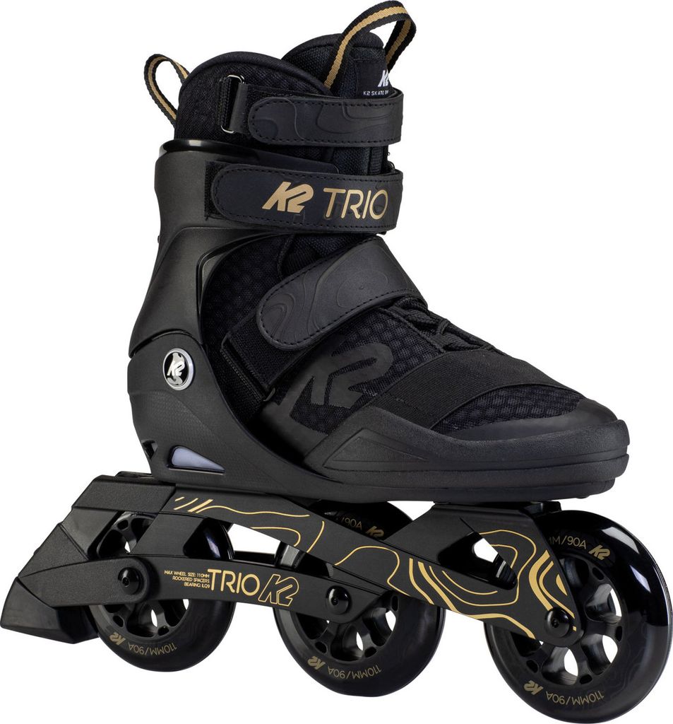 K2 Skates TRIO 110 Inline Skates Unisex  schwarz - gold  Produktbild 
