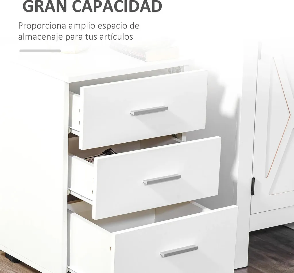 Caisson de bureau sécurisé pour ranger et protéger vos documents A4 61cm - 6