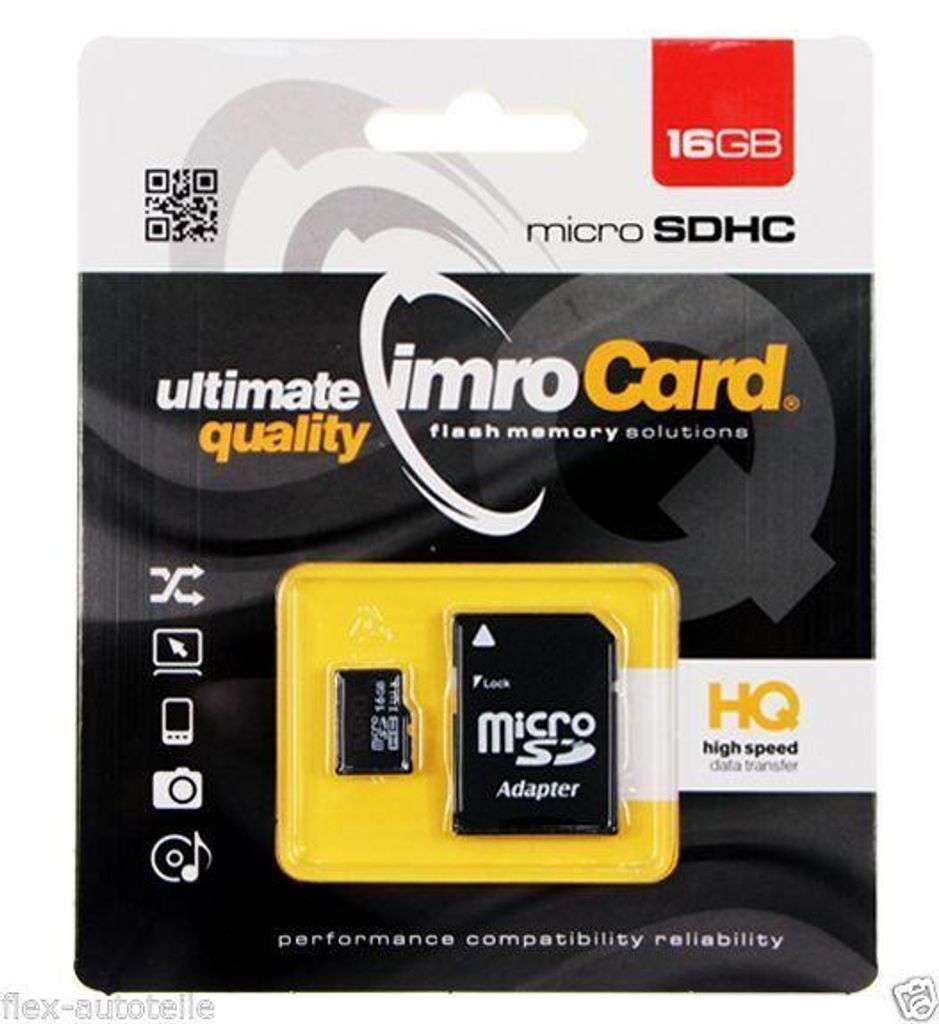 IMRO 10/16G UHS-I ADP, 16 GB, MicroSDHC, Klasse 10, UHS-I, Productafbeelding 