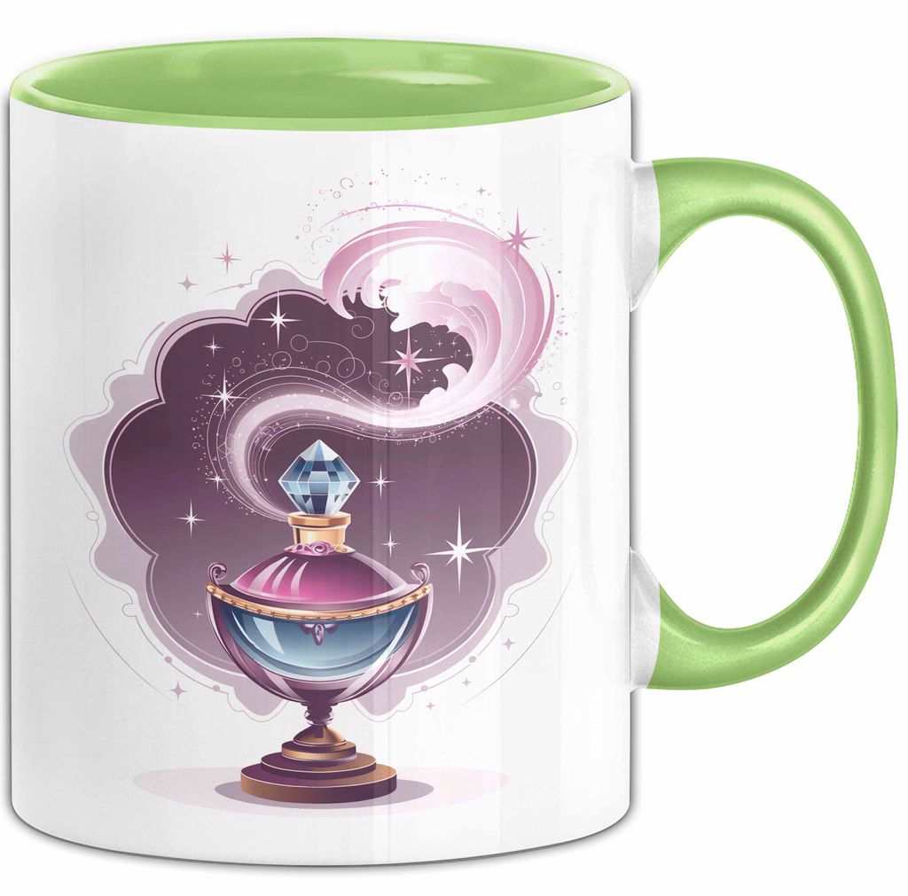 Parfüm Liebhaber Tasse Geschenkidee für Duft Fan (Grün)