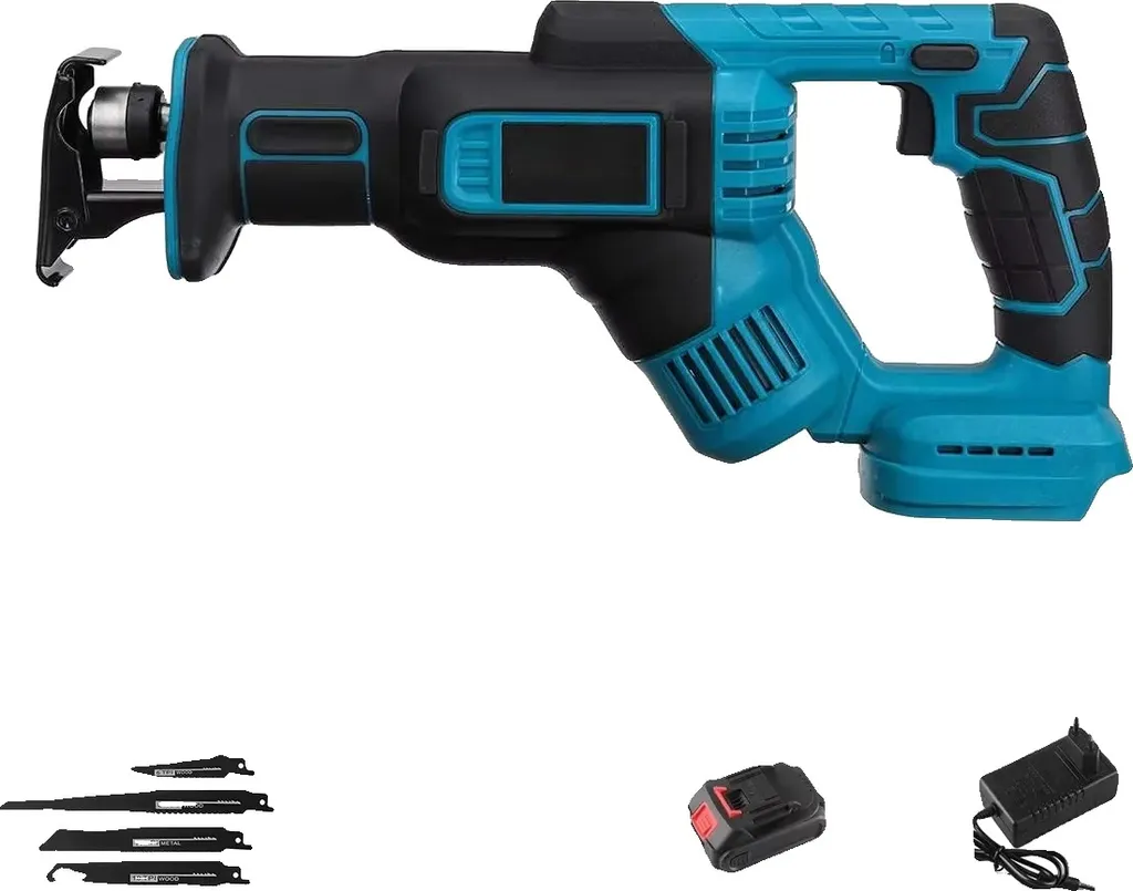 Scie sabre sans fil 18V 3000 tr/min avec batterie et lame de précision