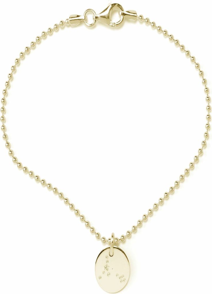 BEKA&BELL Armband 925/- Sterling Silber 19cm gelb 447260011FI