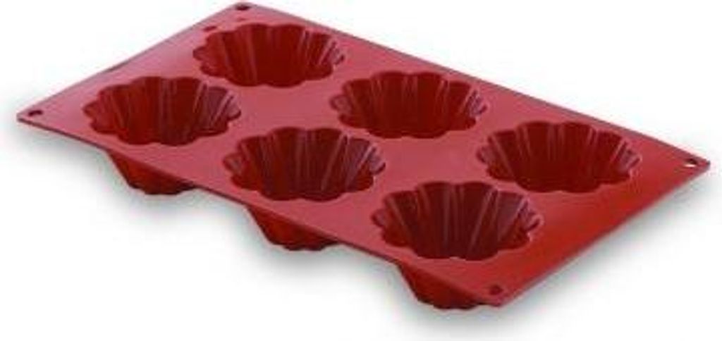Lacor Silikon Backform - 3x6 Stück, Ideal für Backen & Gefrieren, -40oC bis 230oC, Pastryflex Serie