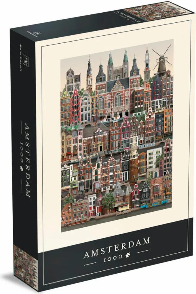 Puzzle Martin Schwartz Amsterdam 1000 pièces 50x70 cm Holland MS0620