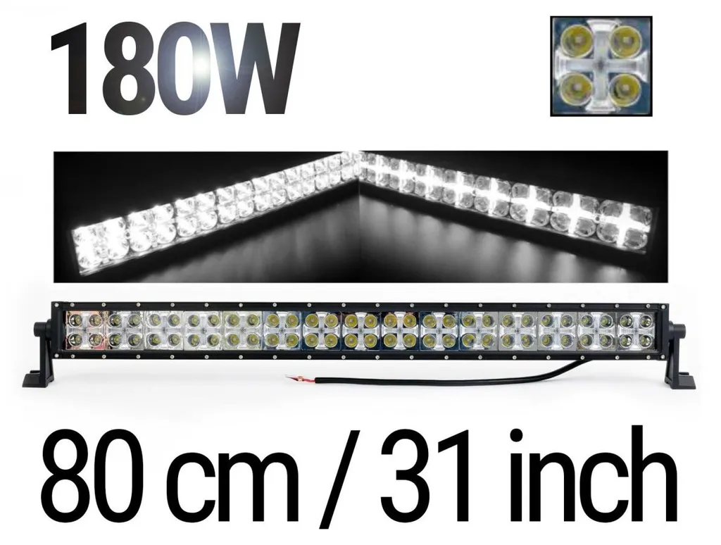 Projecteur à Barres LED 180W 80cm avec Éclairage Diurne CROSS DRL
