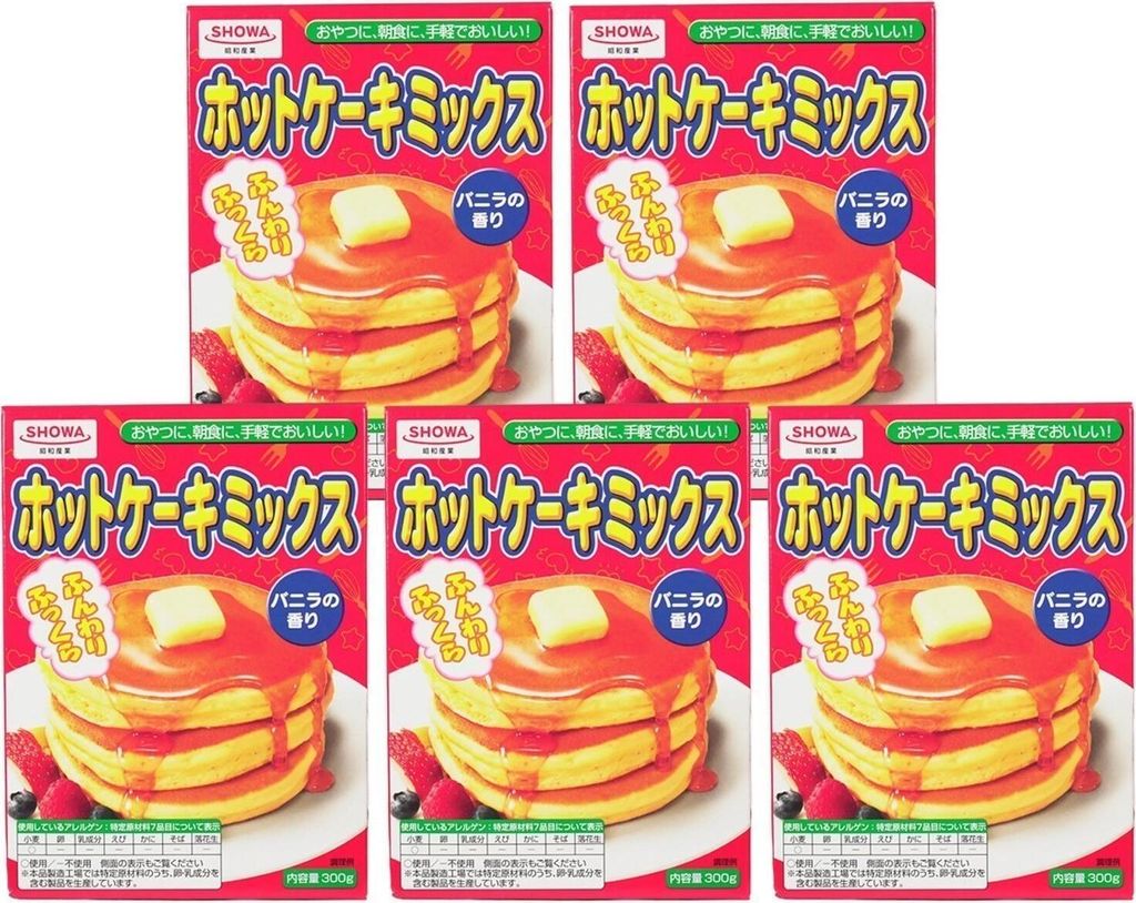 Showa Pancake Hot Cake Mix Japan Pfannkuchenmix 5x300g