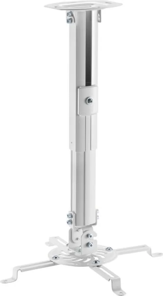 Staffa Soffitto Proiettore Reflecta Prometheus 38-58cm Bianca Design