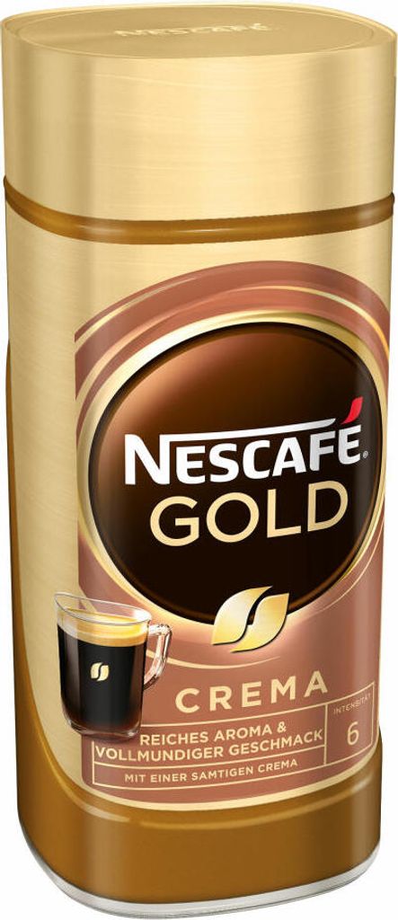 Nescafé Gold Crema | löslicher Kaffee | 200g-Glas Produktbild 7